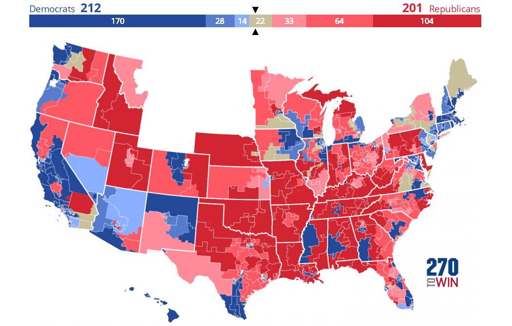 2018 House Election Interactive Map 270toWin