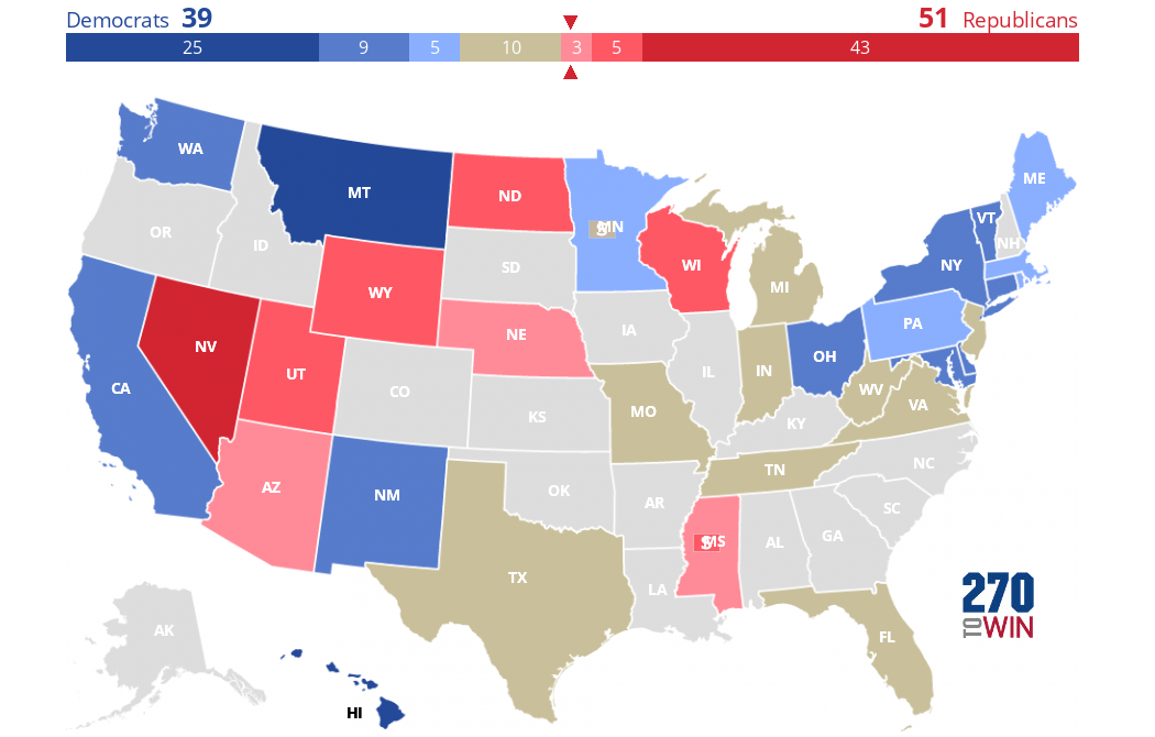 2018 Senate Election Interactive Map 9129