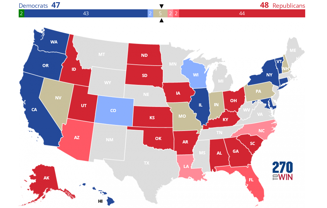 Senate Map 11/3 | DMC Report