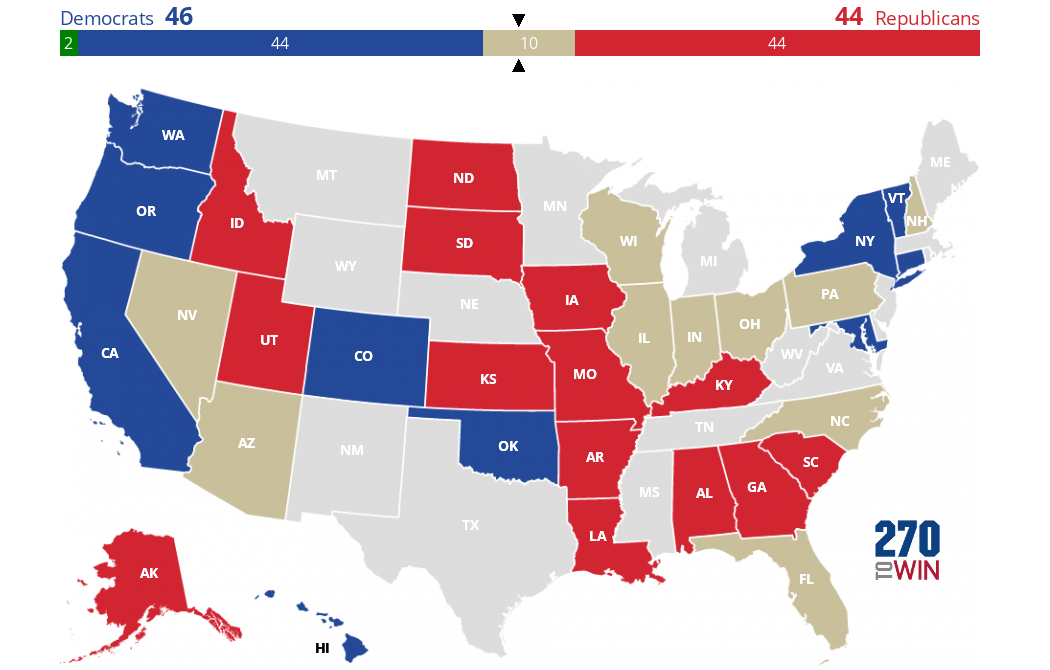 2016 Senate Election Interactive Map