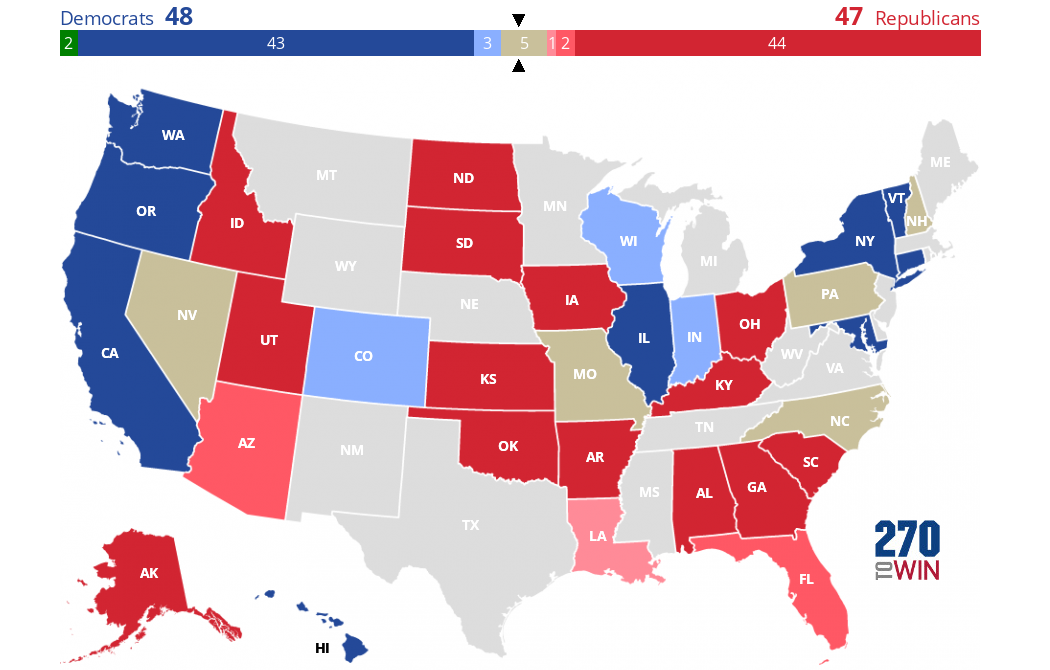 2016 Senate Election Interactive Map - 270toWin