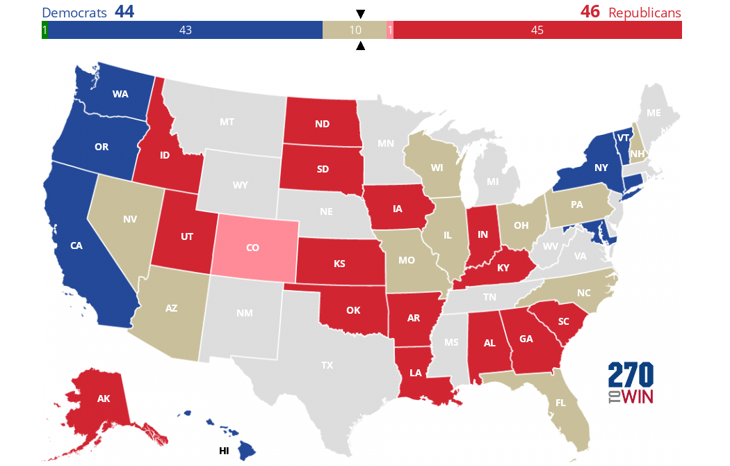 2016 Senate Election Interactive Map