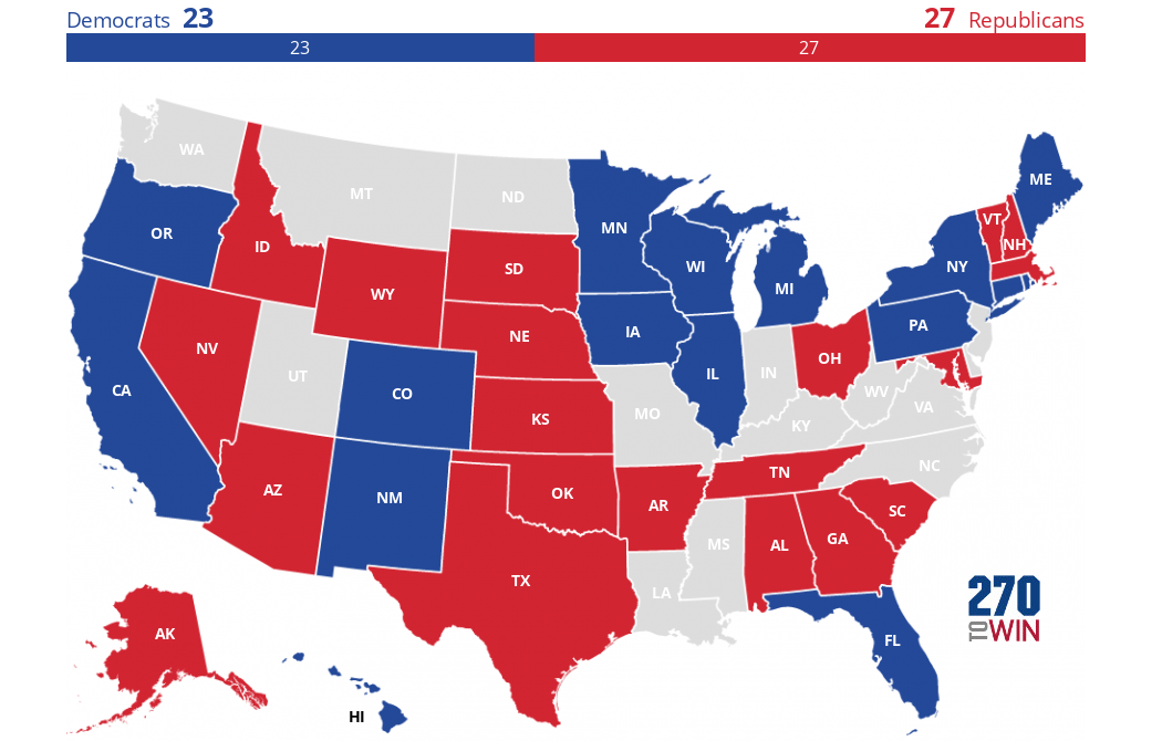 2018 Gubernatorial Elections Interactive Map - 270toWin