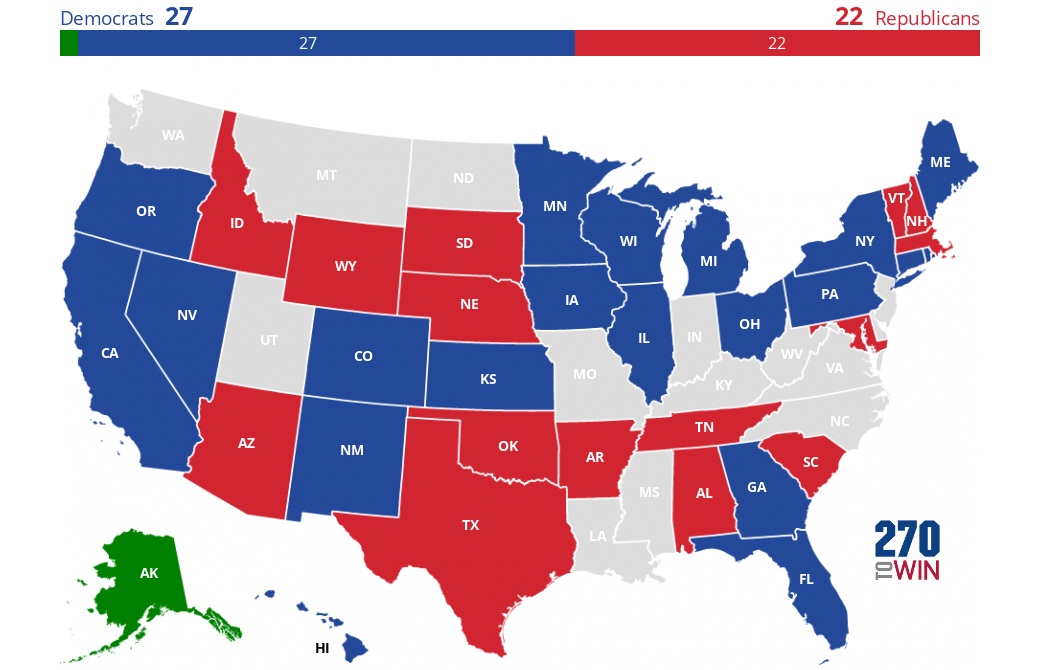 2018 Gubernatorial Elections Interactive Map - 270toWin