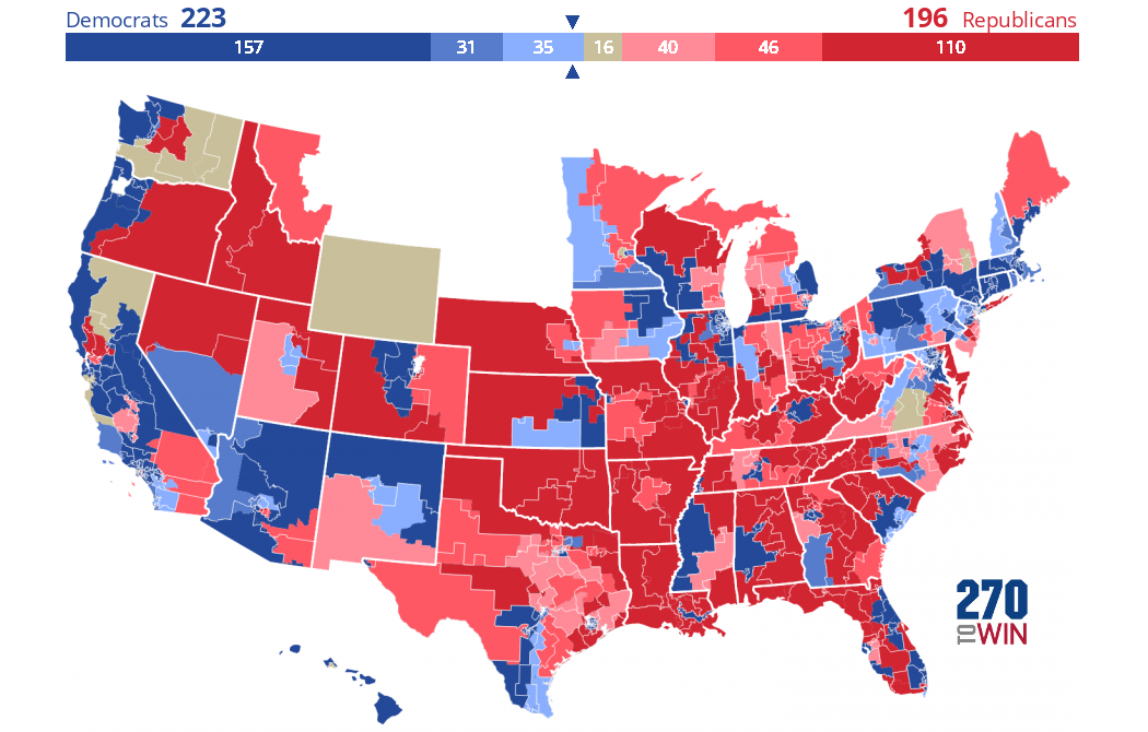 2018 House Election Interactive Map - 270toWin