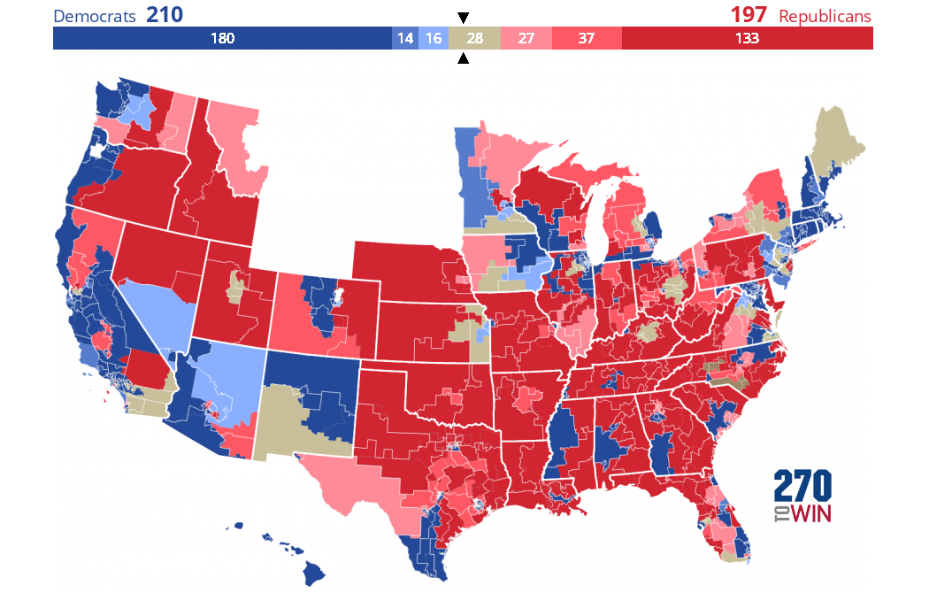 Consensus 2018 House Forecast - 270toWin