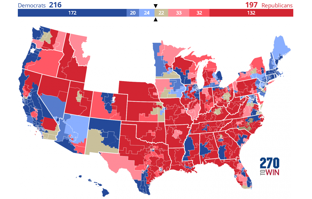 Politico 2018 House Race Ratings - 270toWin