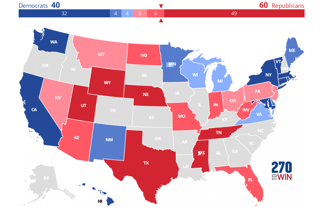 2018 Senate Election Interactive Map