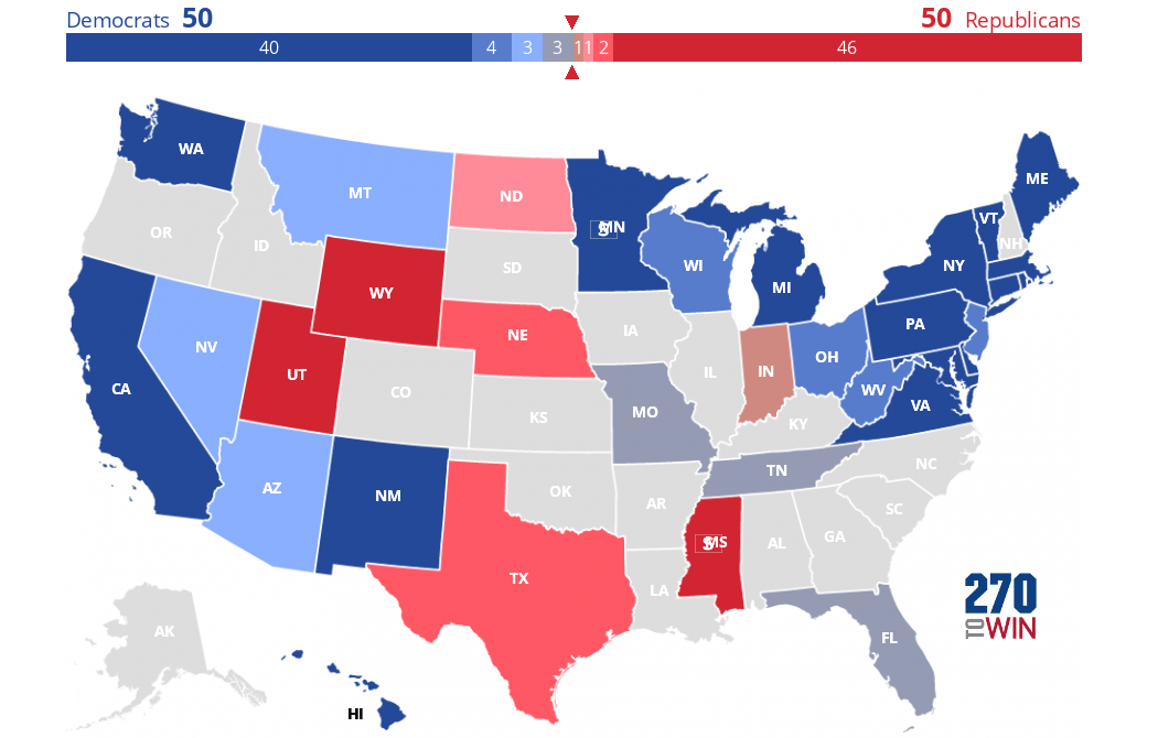 2018 Senate Election Interactive Map - 270toWin