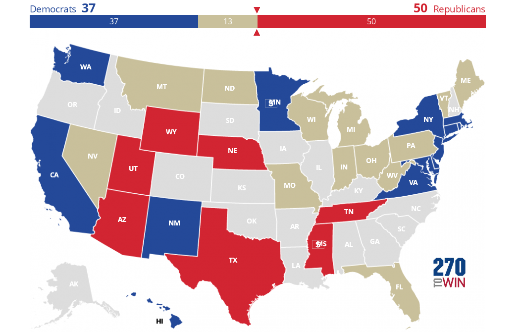 2018 Senate Election Interactive Map