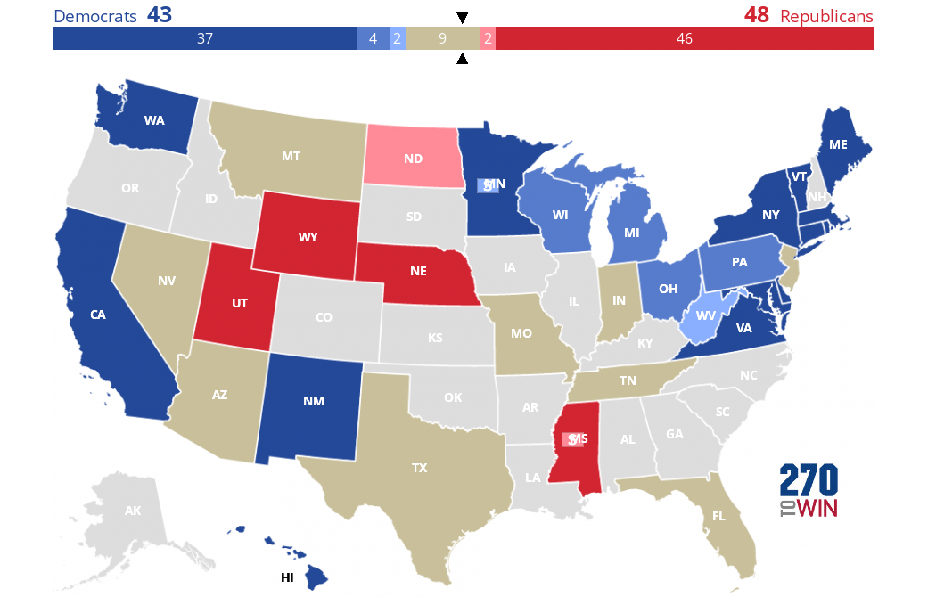 Cook Political Report 2018 Senate Race Ratings - 270toWin