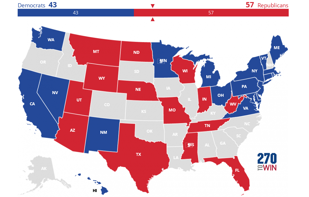 2018 Senate Election Interactive Map - 270toWin