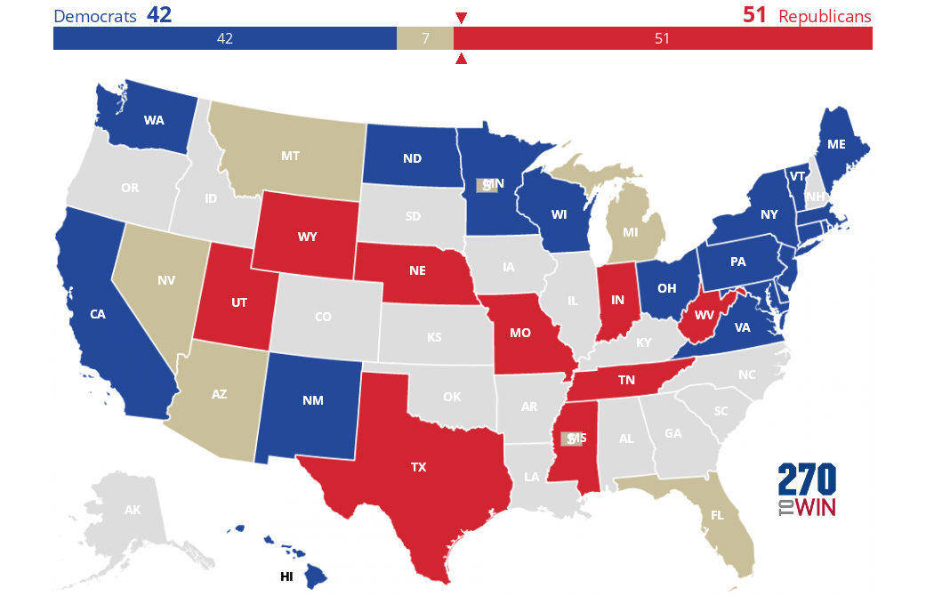 2018 Senate Election Interactive Map