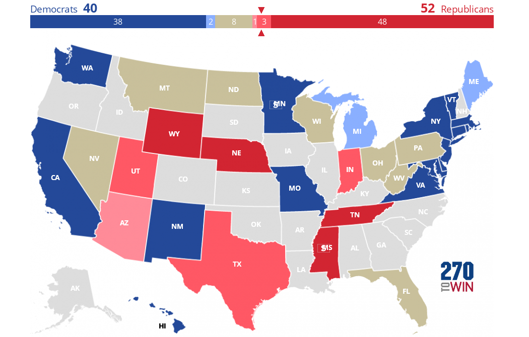 2018 Senate Election Interactive Map - 270toWin