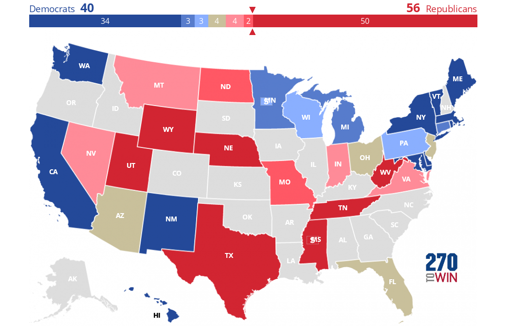 2018 Senate Election Interactive Map