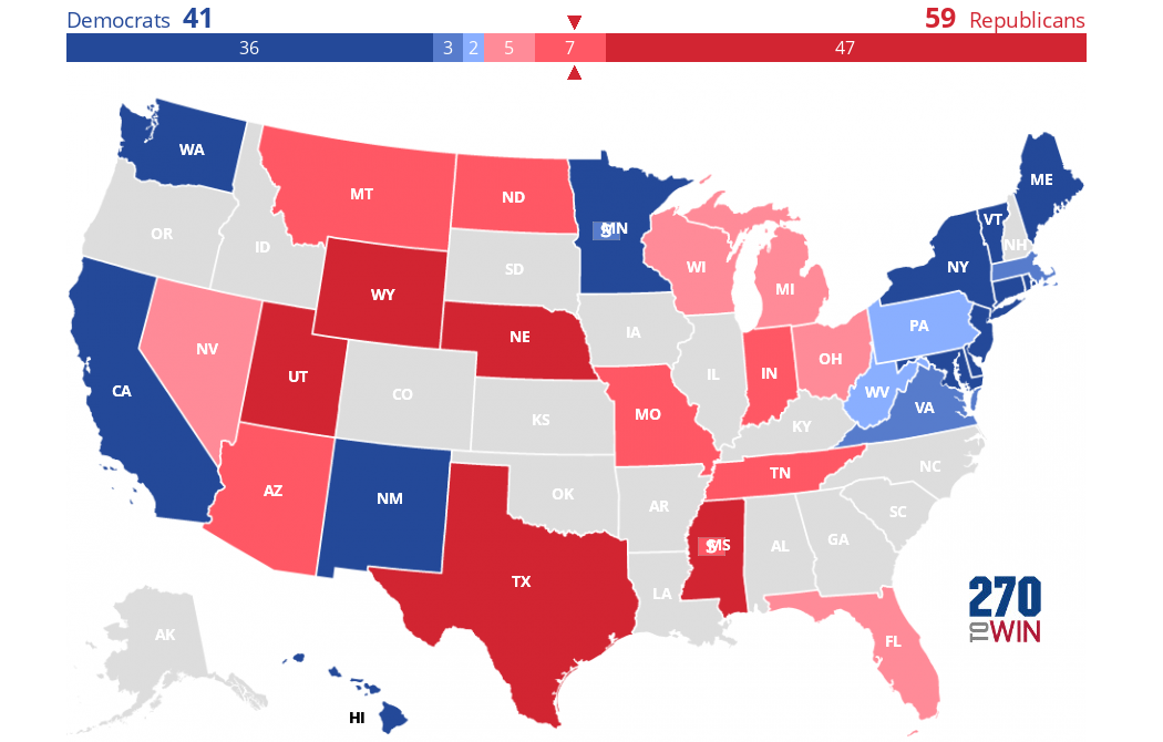 2018 Senate Election Interactive Map 270towin