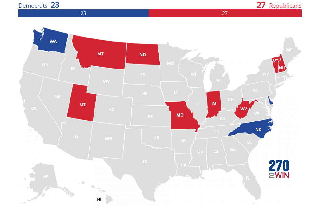 2020 Governor Election Results - 270toWin