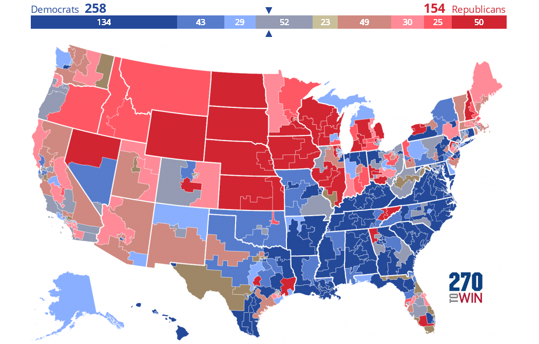 2020 House Election Interactive Map 270towin 