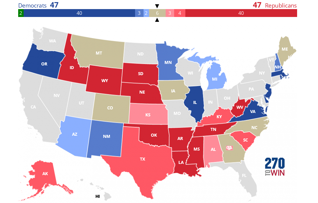 Us Map Of Election Results 2020 2020 Senate Election Forecast Maps