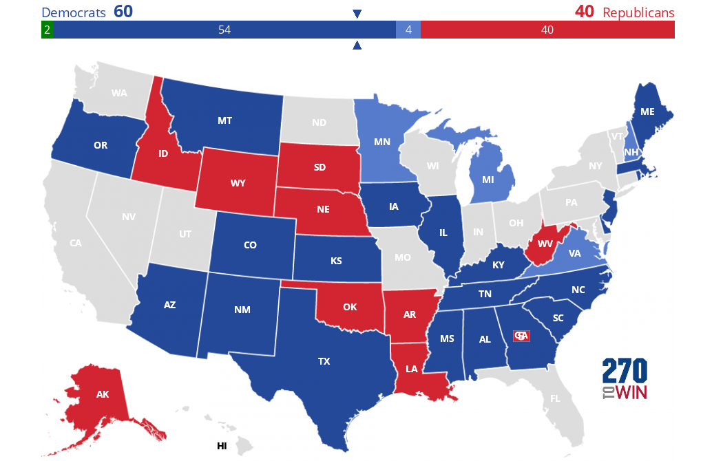 2020 Senate Election Interactive Map - 270toWin