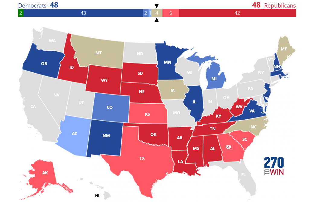 2020 Senate Election Interactive Map - 270toWin