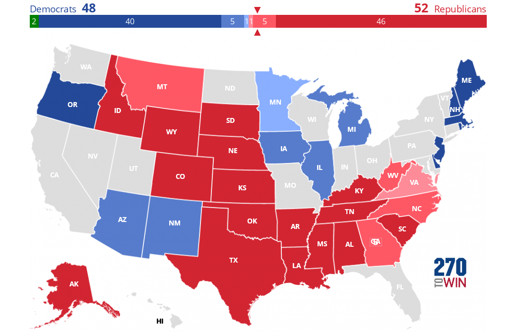 2020 Senate Election Interactive Map 270toWin