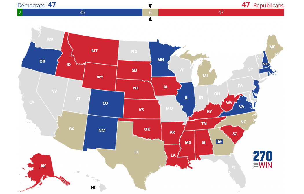 2020 Senate Election Interactive Map