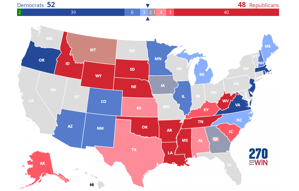 2020 Senate Election Interactive Map - 270toWin