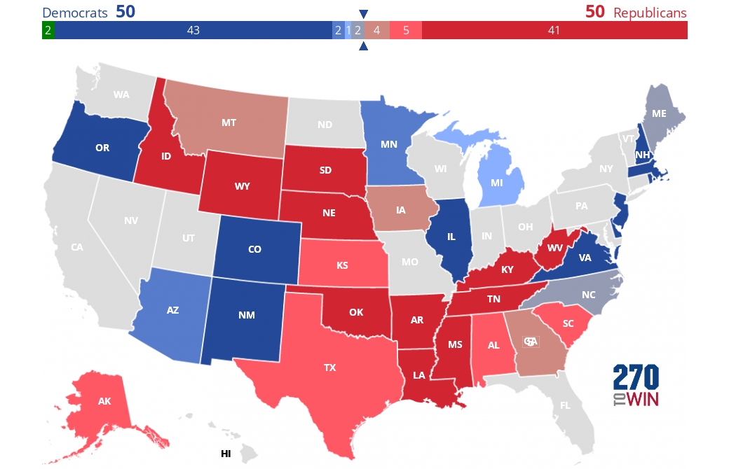 2020 Senate Election Interactive Map 270toWin