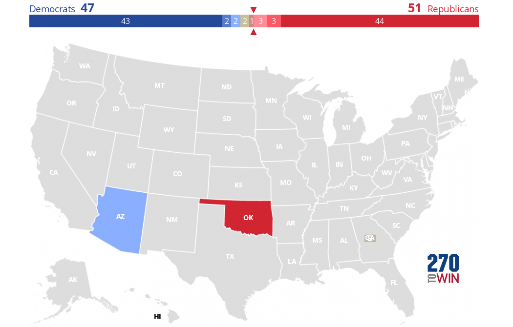 2020 Senate Election Live Results - 270toWin