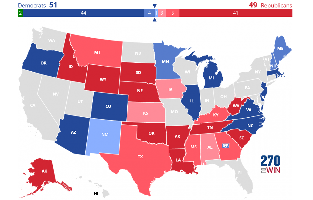 2020 Senate Election Interactive Map - 270toWin