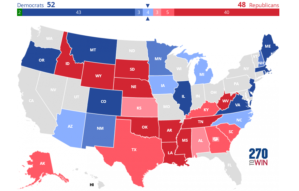 2020 Senate Election Interactive Map - 270toWin