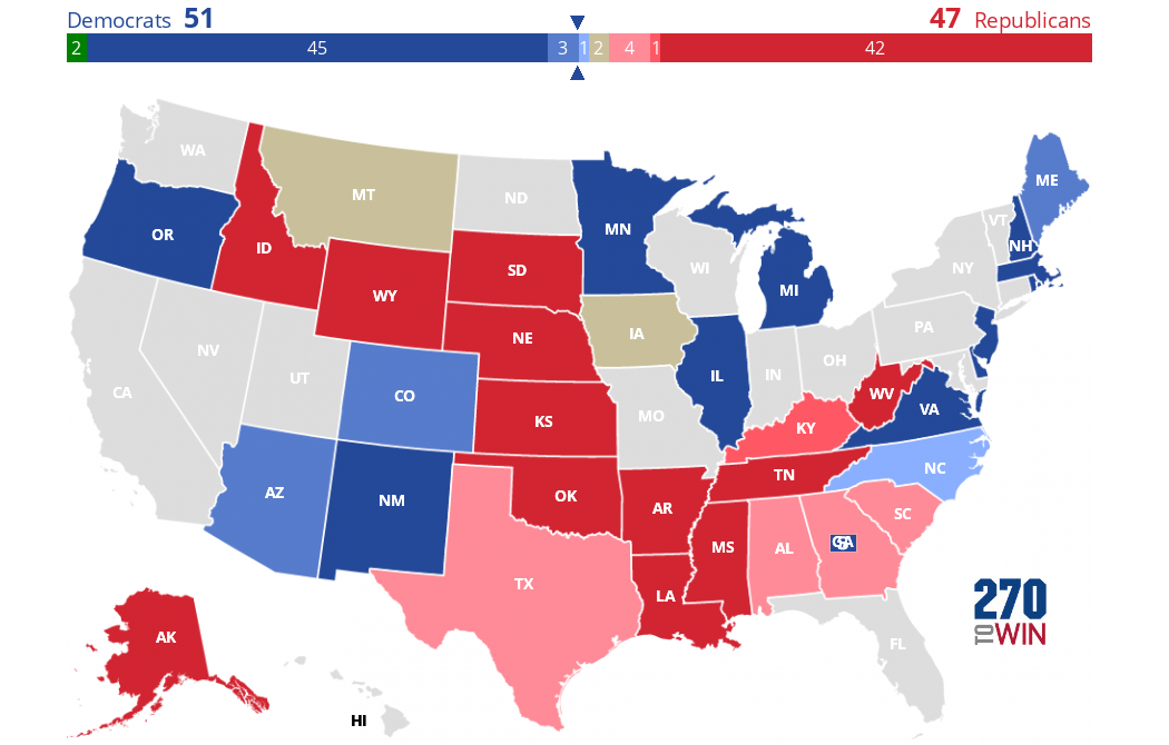 2020 Senate Election Interactive Map - 270toWin