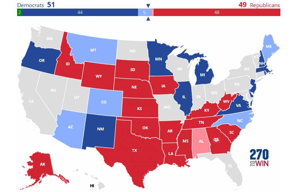 2020 Senate Election Interactive Map - 270toWin