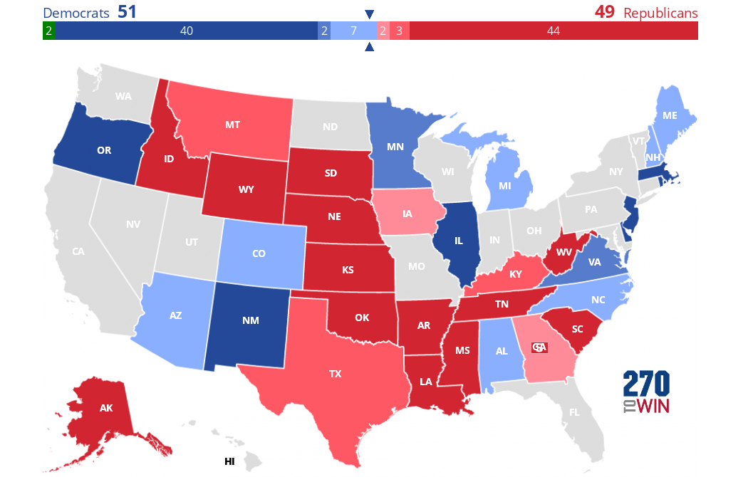 2020 Senate Election Interactive Map - 270toWin