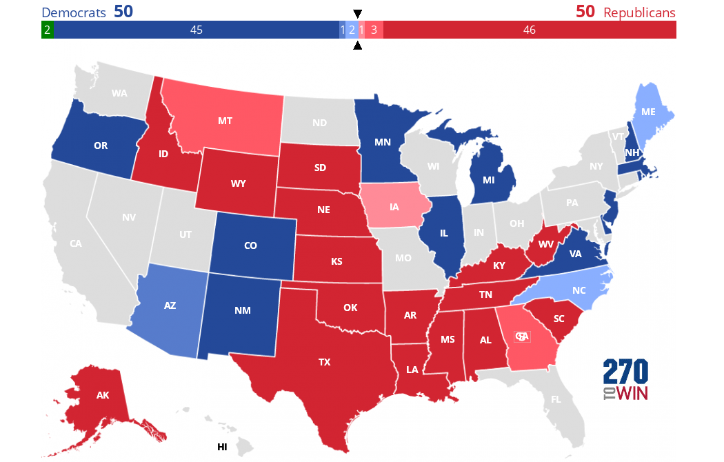 2020 Senate Election Interactive Map - 270toWin