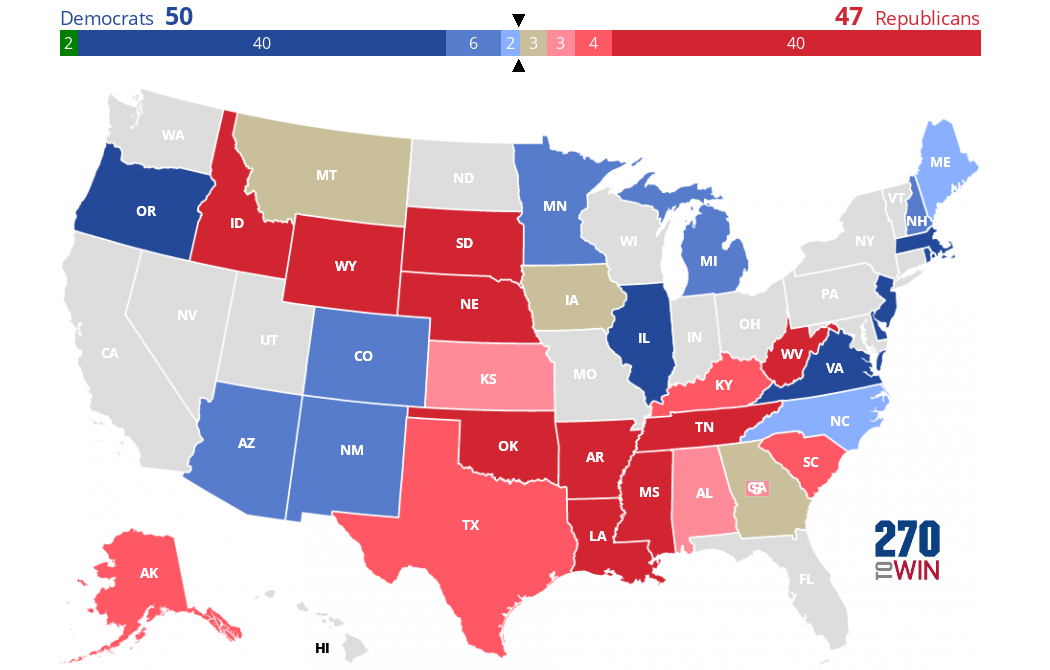 2020 Senate Election Interactive Map - 270toWin