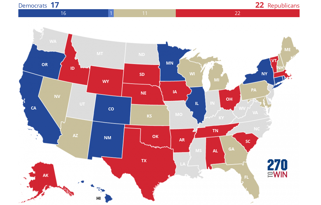 Inside Elections 2021-22 Governor Race Ratings