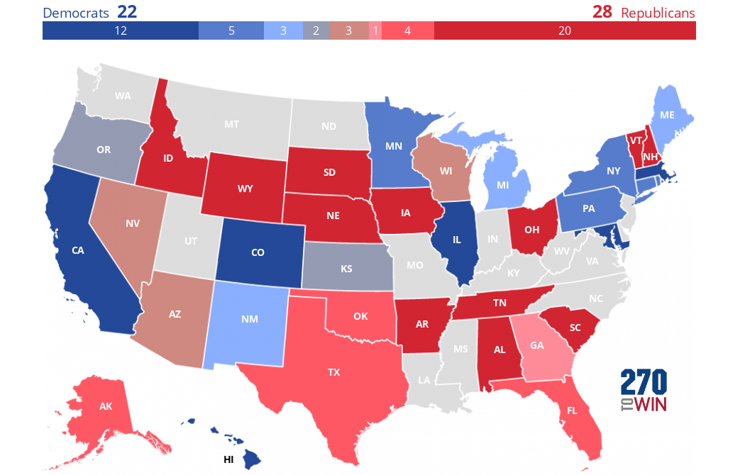 2022 Governor Election Forecast Maps 270toWin