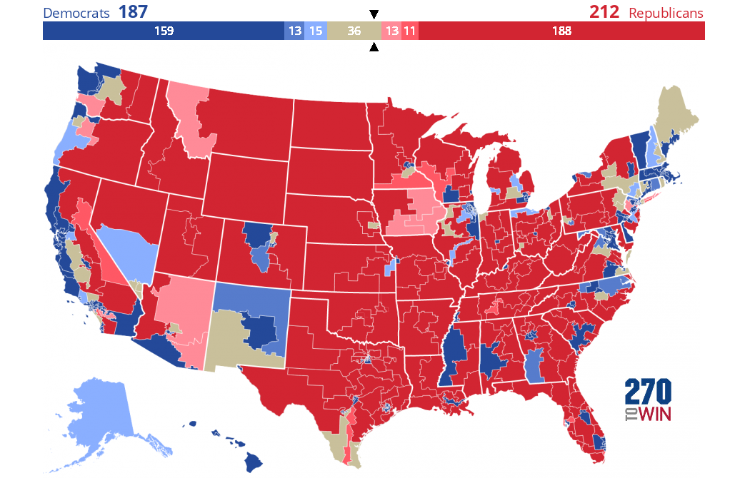 Cook Political Report 2022 House Ratings - 270toWin