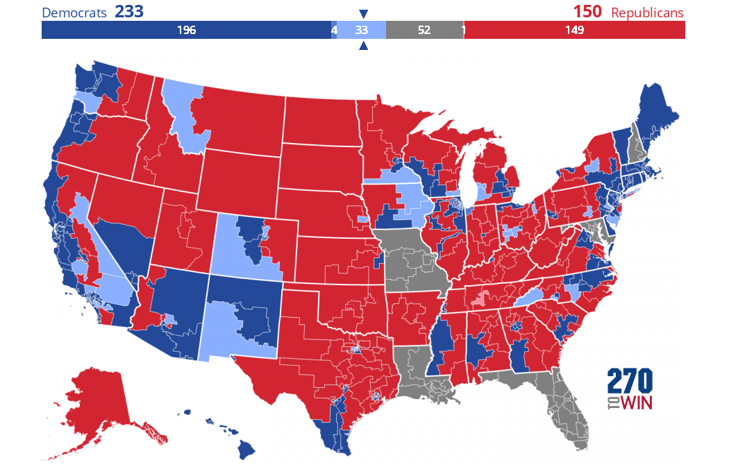 2022 House Election Interactive Map 270towin