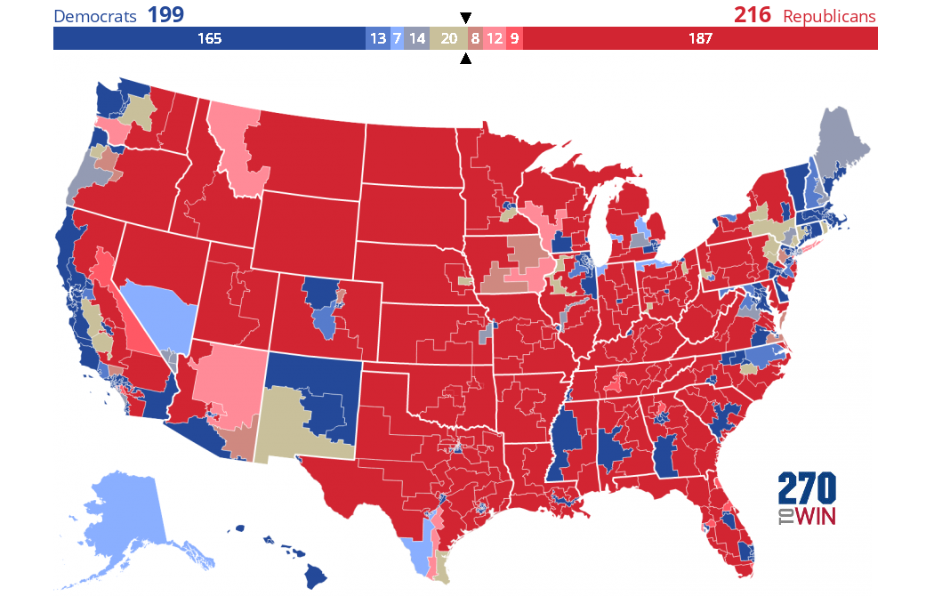 Inside Elections 2022 House Ratings - 270toWin