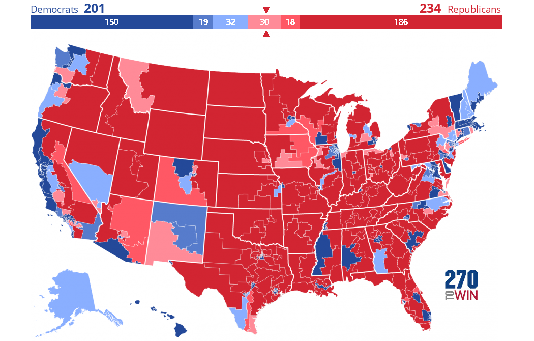 Split Ticket 2022 Election Ratings - 270toWin