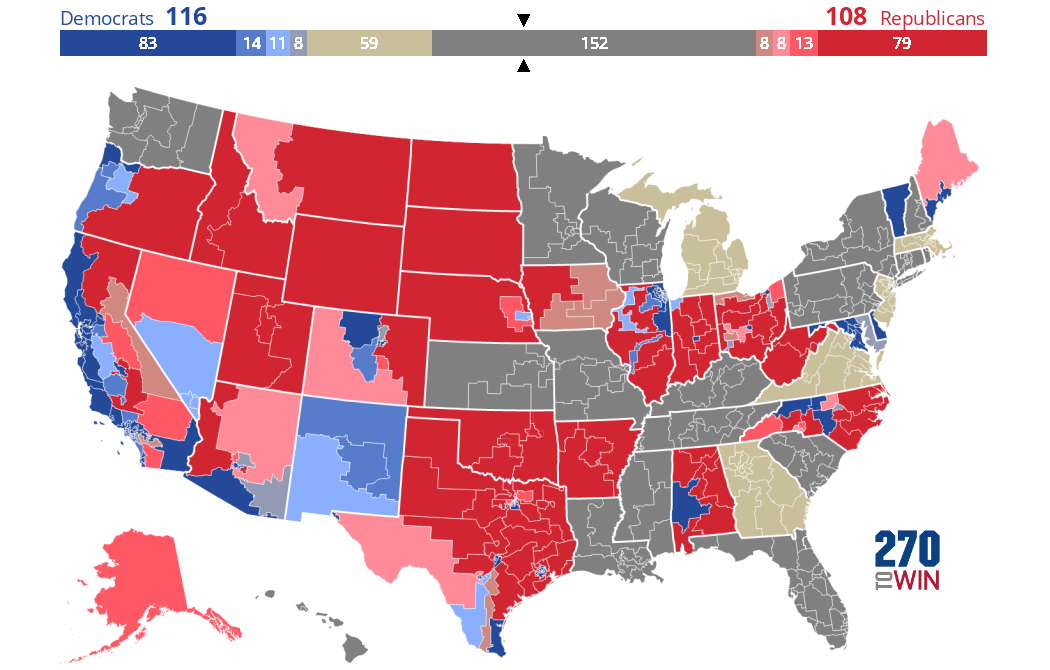 2022 House Election Interactive Map 270towin 7032