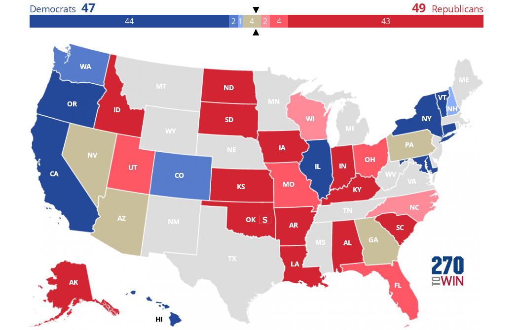 2022 Senate Election Forecast Maps - 270toWin