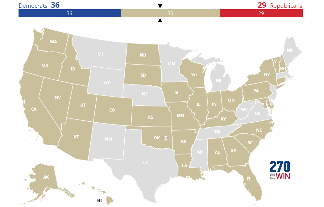 2022 Senate Elections Blank Map - 270toWin