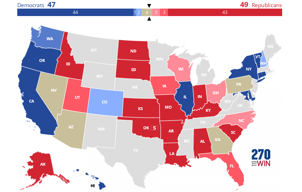 Cook Political Report 2022 Senate Race Ratings - 270toWin