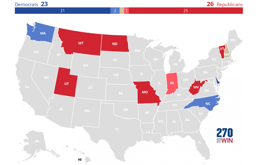 U.S. News 2024 Gubernatorial Map