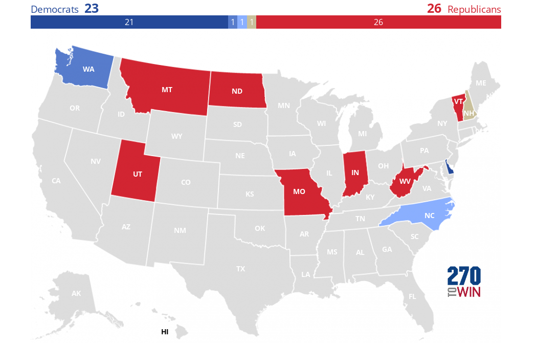 202324 Governor Election Forecast Maps 270toWin