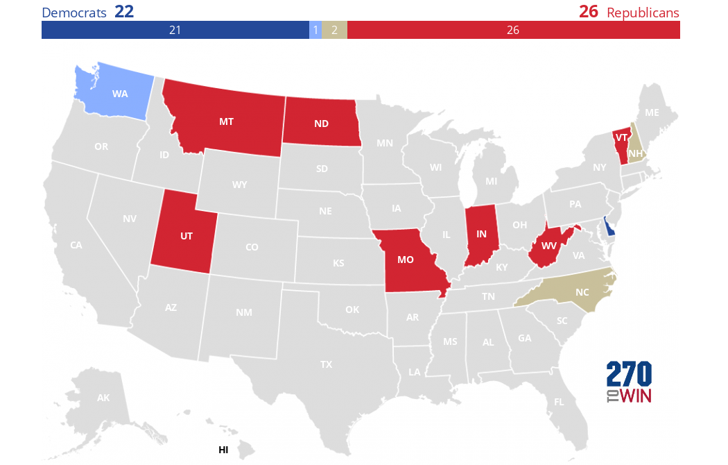U.S. News 2024 Gubernatorial Map